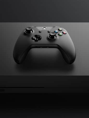 Xbox One X Console Controller Front Tilt Top